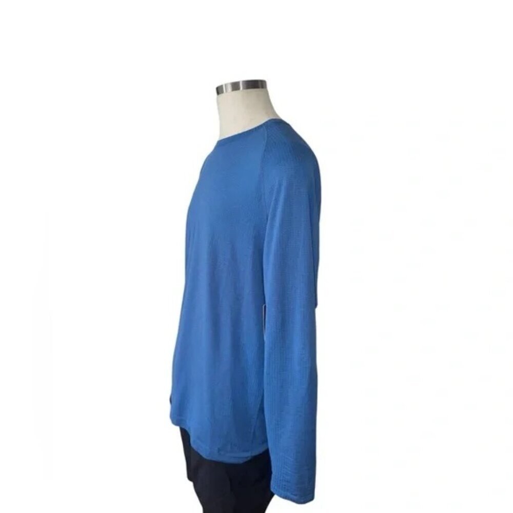 LULULEMON Metal Vent Tech Long-Sleeve Shirt XXL in Pipe Dream Blue/Pitch Blue - Picture 6 of 11
